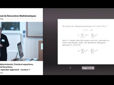 Jean-Morlet chair - Research school: Coulomb gas, integrability and Painlevé equations / Chaire Jean-Morlet - École de recherche : Gaz de Coulomb, intégrabilité et équations de Painlevé