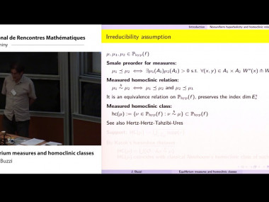 Jean-Morlet Chair 2019 - Research School: Thermodynamic Formalism: Modern Techniques in Smooth Ergodic Theory / Chaire Jean-Morlet 2019 - Ecole : Formalisme thermodynamique : techniques modernes en théorie ergodique
