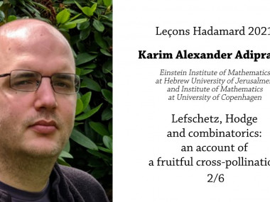 Hadamard Lectures 2021 - Karim Adiprasito - Lefschetz, Hodge and combinatorics: an account of a fruitful cross-pollination