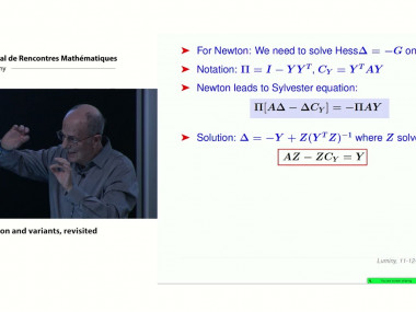Numerical Methods and Scientific Computing / Méthodes numériques et calcul scientifique