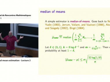 Meeting in Mathematical Statistics - Machine learning and nonparametric statistics / Rencontres de statistique mathématique