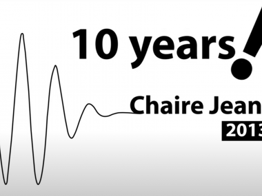 Jean-Morlet Chair: 10 years