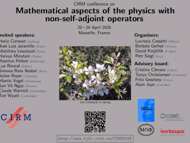Mathematical aspects of the physics with non-self-adjoint operators / Les aspects mathématiques de la physique avec les opérateurs non-auto-adjoints