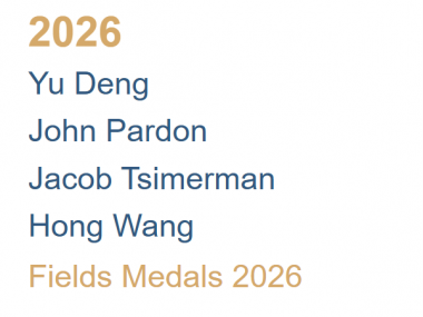 Fields Medallists - 2026