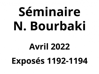 Bourbaki - Avril 2022
