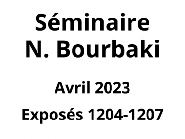 Bourbaki - Avril 2023