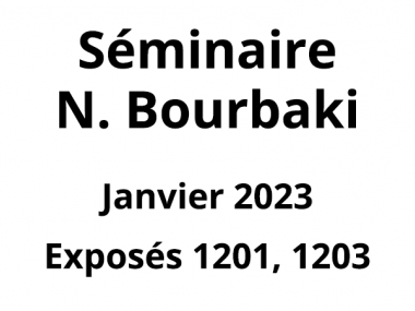 Bourbaki - Janvier 2023