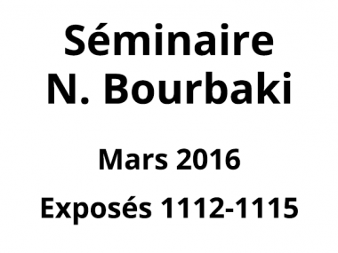 Bourbaki - Mars 2016