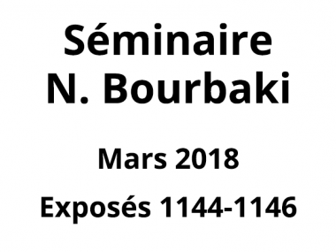 Bourbaki - Mars 2018