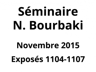 Bourbaki - Novembre 2015