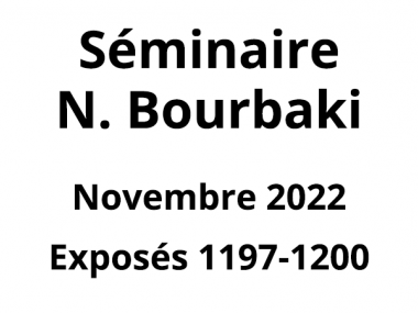 Bourbaki - Novembre 2022