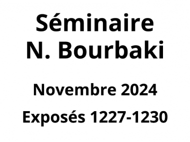 Bourbaki - Novembre 2024