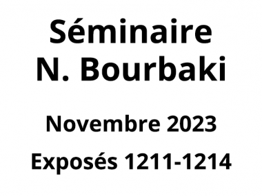 Bourbaki - Novembre 2023