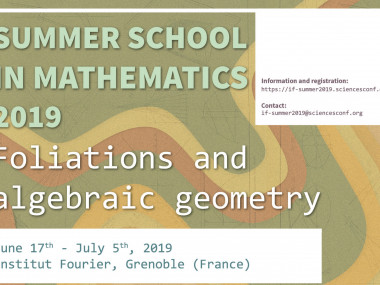 Summer School 2019 - Foliations and algebraic geometry
