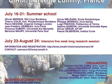 CEMRACS - Summer school: Numerical and mathematical modeling for biological and medical applications: deterministic, probabilistic and statistical descriptions / CEMRACS - École d'été : Modélisation numérique et mathématique pour la biologie et la médecine : descriptions déterministes, probabilistes et statistiques