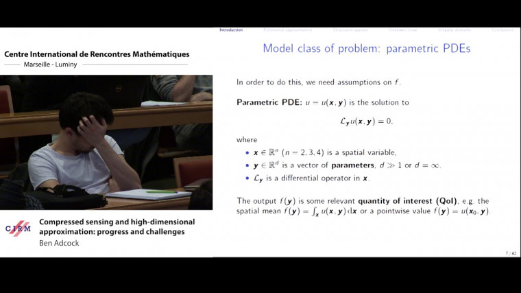 International traveling workshop on interactions between low-complexity data models and sensing techniques / Colloque international et itinérant sur les interactions entre modèles de faible complexité et acquis