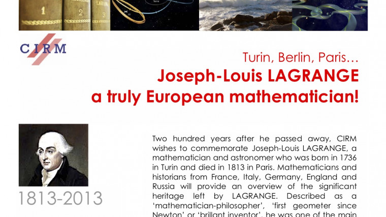 Lagrange Days / Journées Lagrange