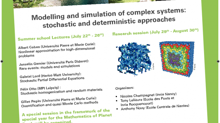 CEMRACS : Modelling and simulation of complex systems : stochastic and deterministic approaches / CEMRACS : Modéliser et simuler la complexité : approches stochastiques et déterministes