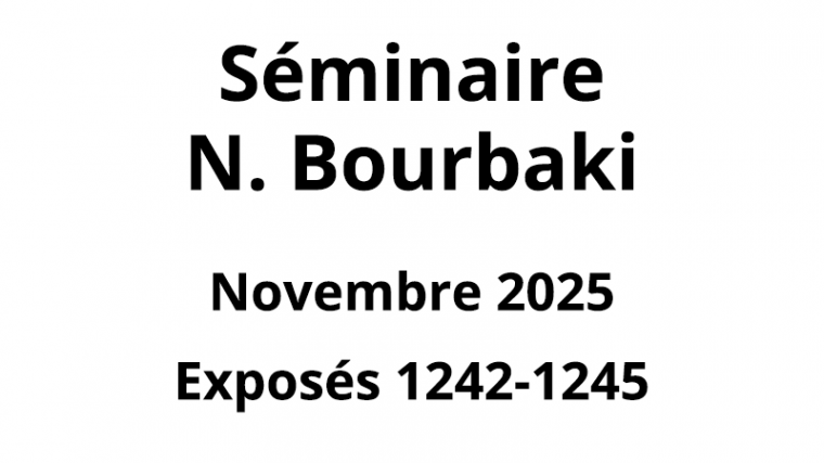 Bourbaki - Novembre 2025