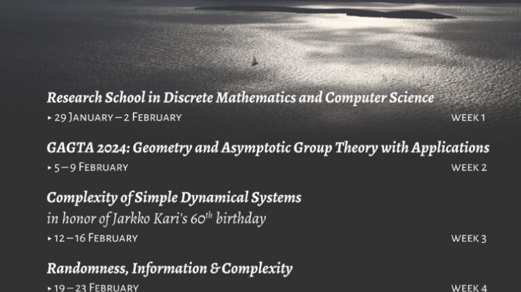 THEMATIC MONTH - MOIS THÉMATIQUE :  Discrete Mathematics & Computer Science: Groups, Dynamics, Complexity, Words / Mathématiques discrètes et informatique : mots, complexité, dynamique, groupes