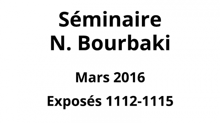 Bourbaki - Mars 2016