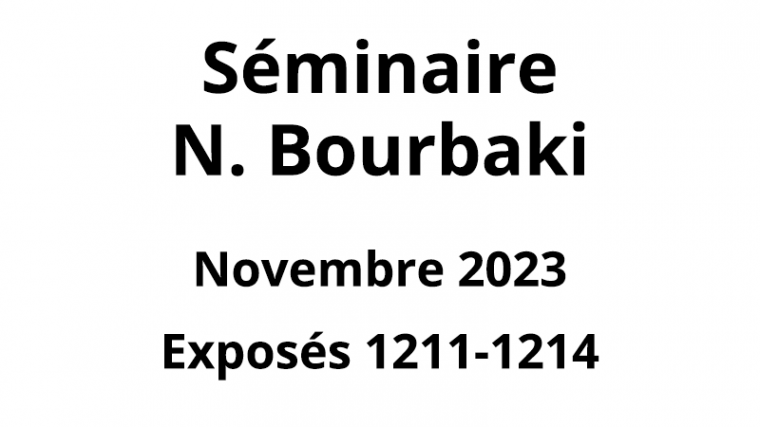 Bourbaki - Novembre 2023