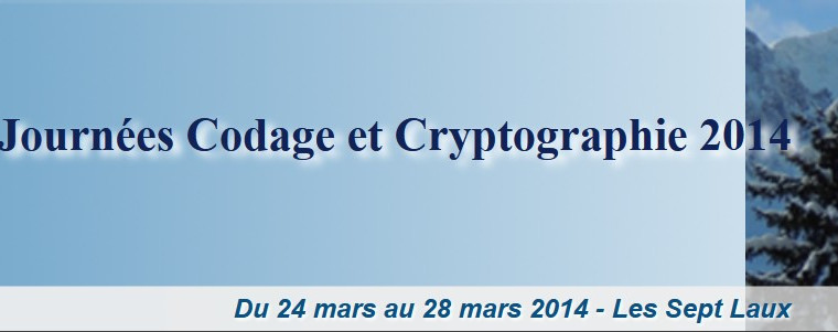 Journées Codage et Cryptographie 2014