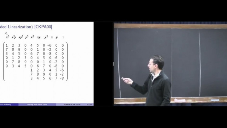 Solving Non-linear Equations with Linear Algebra