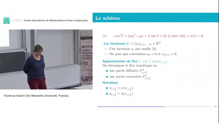 Florence Hubert: Introduction aux méthodes volumes finis en 1D