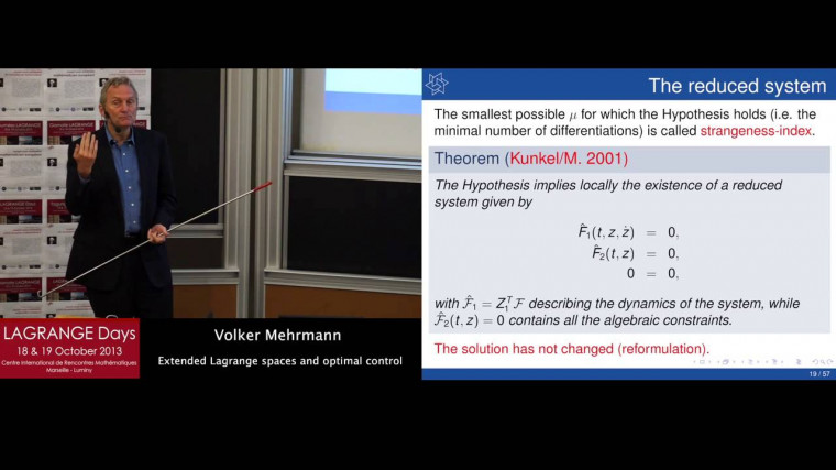 Extended Lagrange spaces and optimal control