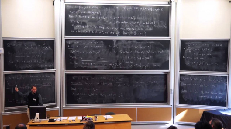Distributions of Frobenius of elliptic curves #4