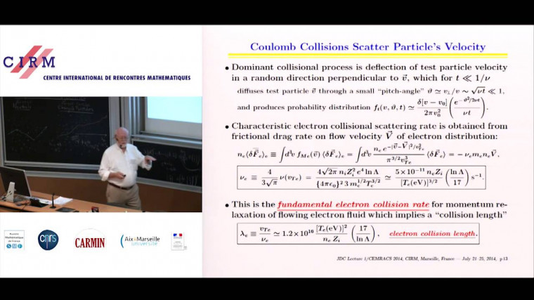 Fluid and transport modeling of plasmas - Lecture 1: collisional plasma kinetics, solutions