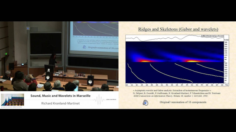 Sound, music and wavelets in Marseille
