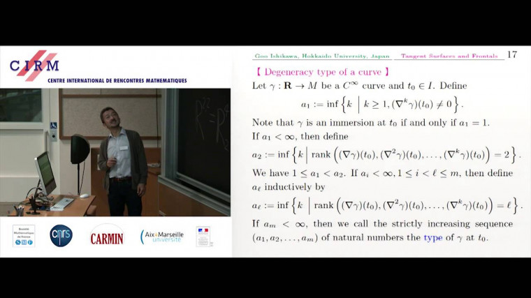 Singularities of tangent surfaces and generalised frontals