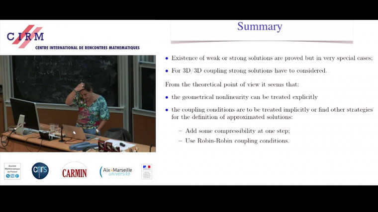 Mathematical and numerical analysis of some fluid structure interaction problems - Lecture 3
