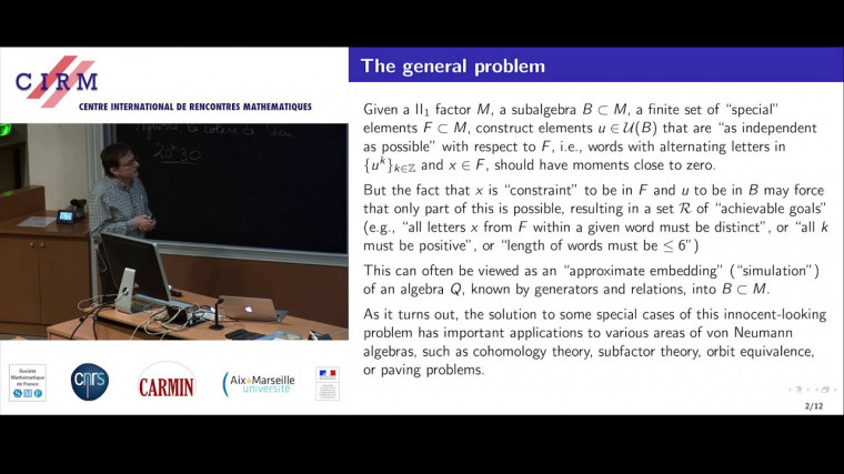 Approximating freeness under constraints, with applications