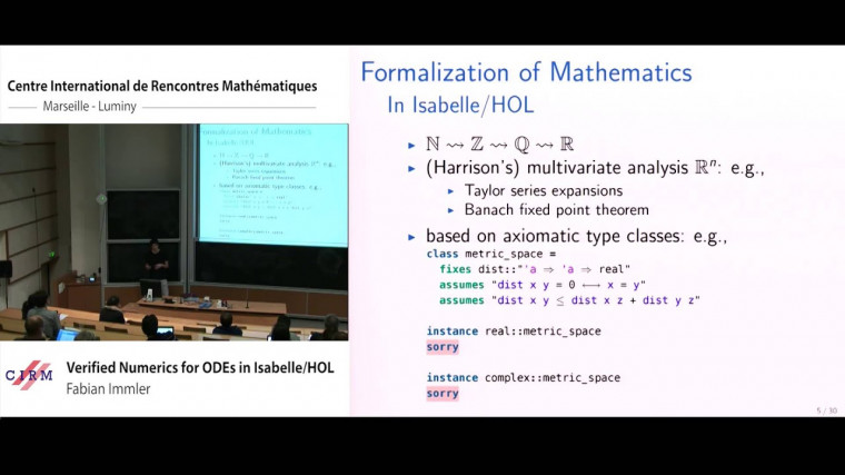 Verified numerics for ODEs in Isabelle/HOL