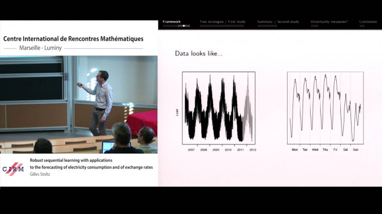 Robust sequential learning with applications to the forecasting of electricity consumption and of exchange rates