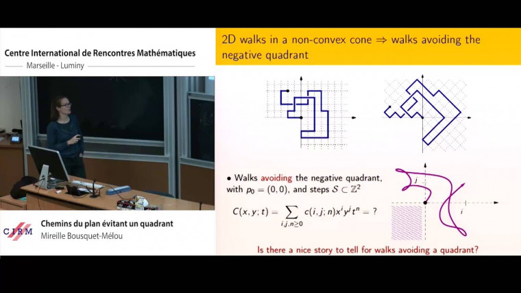 Chemins du plan évitant un quadrant