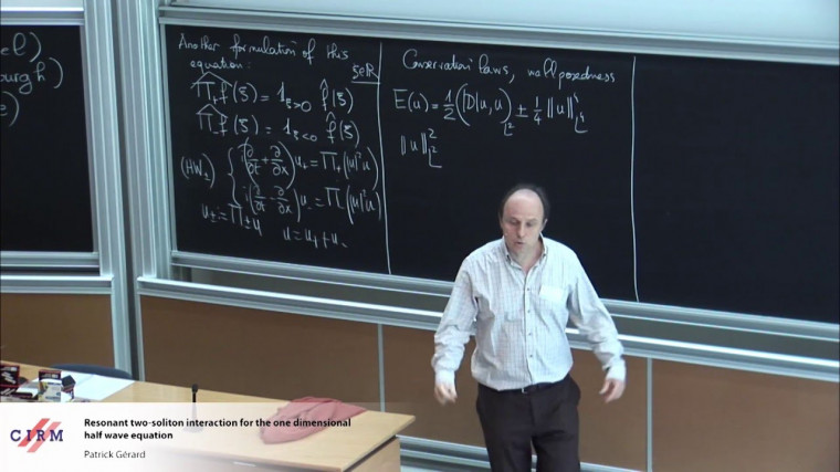 Resonant two-soliton interaction for the one dimensional half wave equation