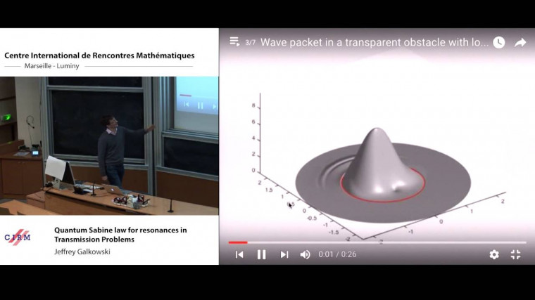 Quantum Sabine law for resonances in transmission problems