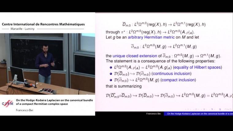 On the Hodge-Kodaira Laplacian on the canonical bundle of a compact Hermitian complex space