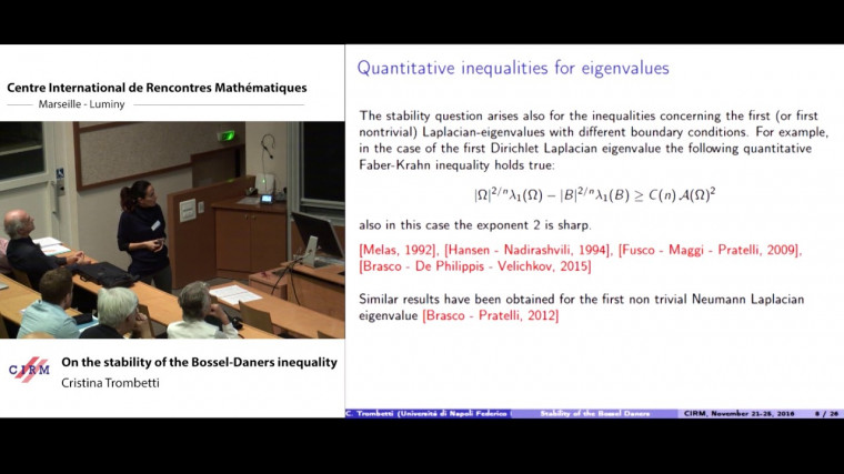 On the stability of the Bossel-Daners inequality