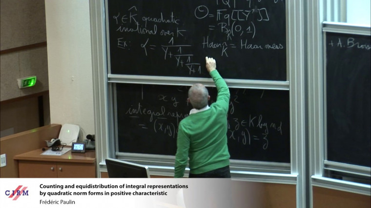 Counting and equidistribution of integral representations by quadratic norm forms in positive characteristic?