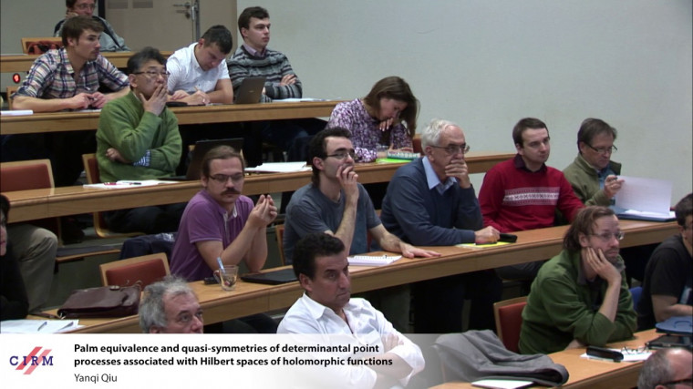 Palm equivalence and quasi-symmetries of determinantal point processes associated with Hilbert spaces of holomorphic functions