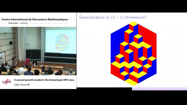 A 2d growth model in the anisotropic KPZ class
