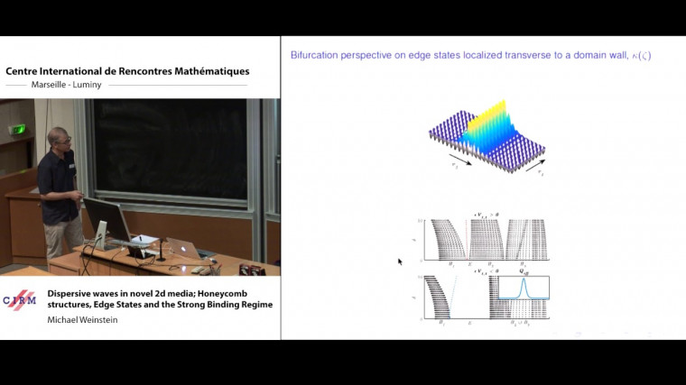 Dispersive waves in novel 2d media; Honeycomb structures, edge states and the strong binding regime