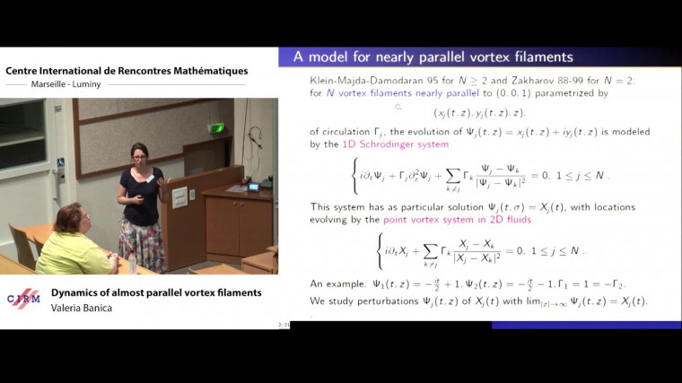 Dynamics of almost parallel vortex filaments
