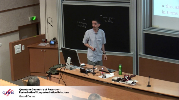 Quantum geometry and resurgent perturbative/nonperturbative relations