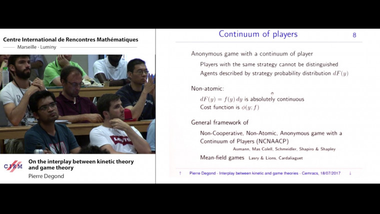 On the interplay between kinetic theory and game theory